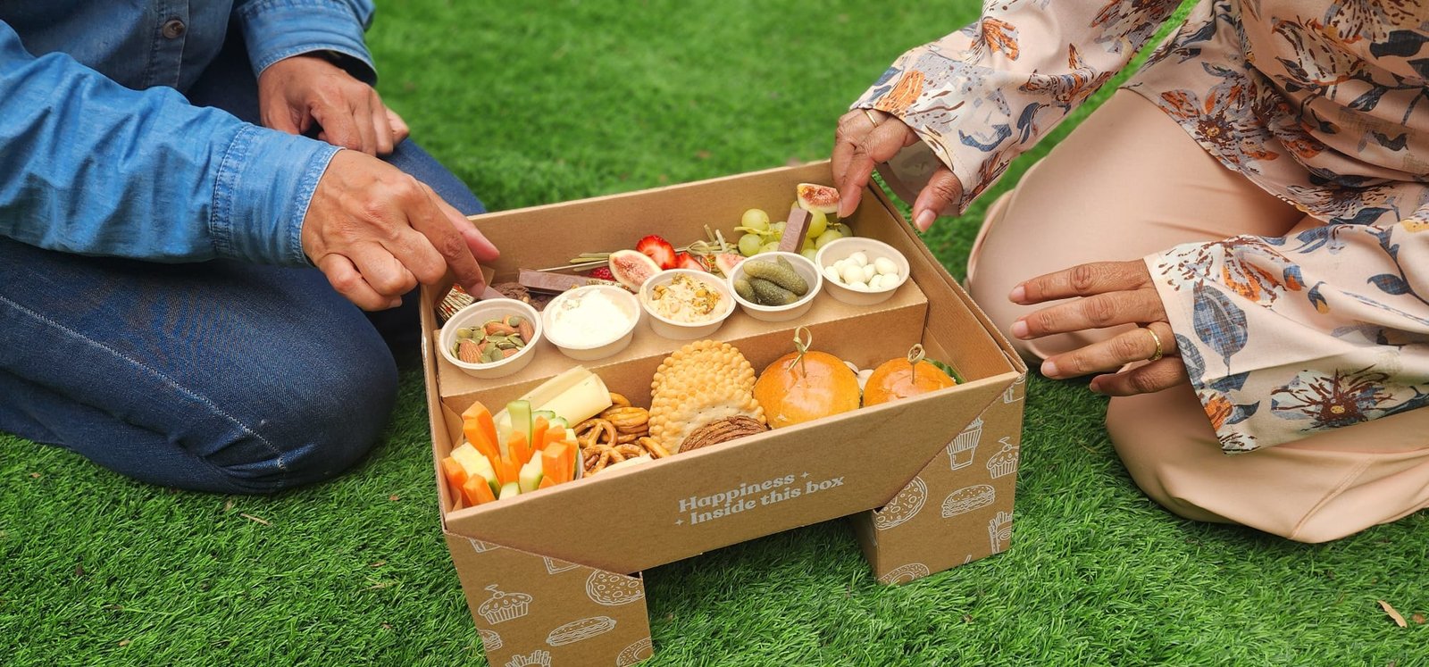 Soulful Spreads corporate catering spread for an event